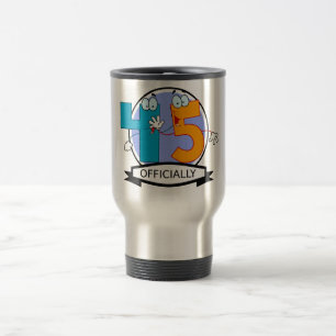 Mug De Voyage Bannière d'anniversaire officielle 45