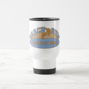 Mug De Voyage Banquettes de plage personnalisées - choisir style