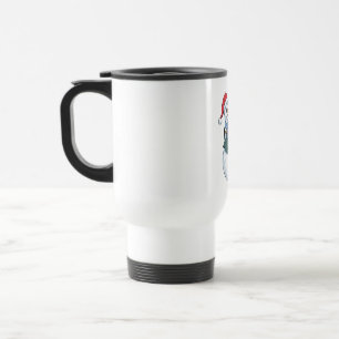 Mug De Voyage Barman Bonhomme de Neige Noël 2026 Cocktail de Fêt