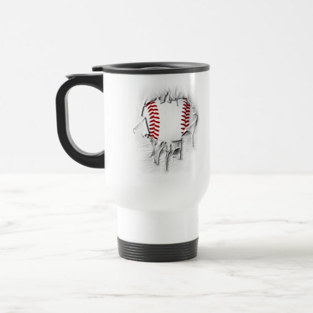Mug De Voyage Baseball déchiré (Gauche)