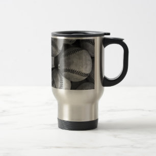 Mug De Voyage Baseball noir et blanc