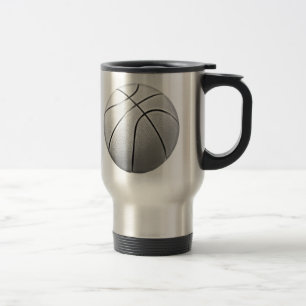 Mug De Voyage Basket-ball noir et blanc