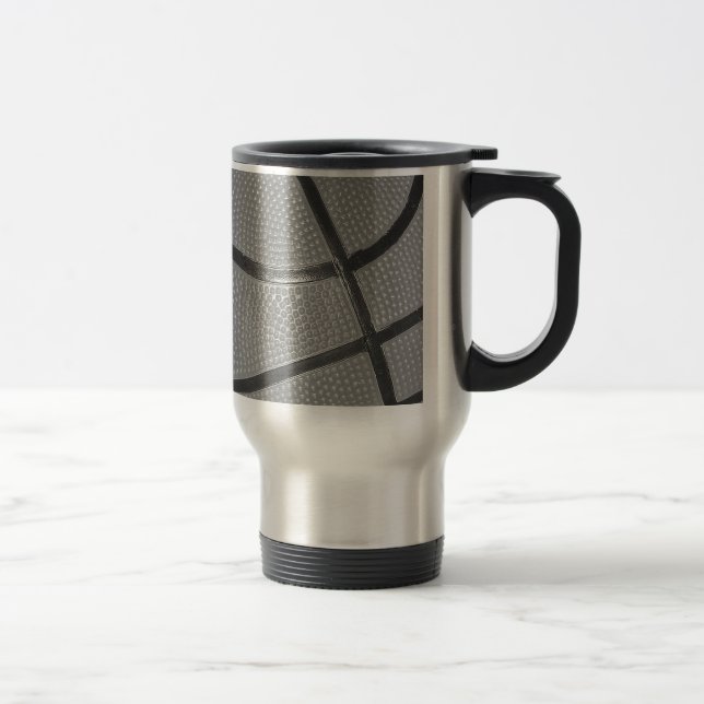 Mug De Voyage Basket-ball noir et blanc (Droit)