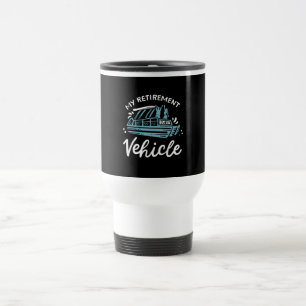 Mug De Voyage Bateau Pontoon - Mon véhicule de retraite