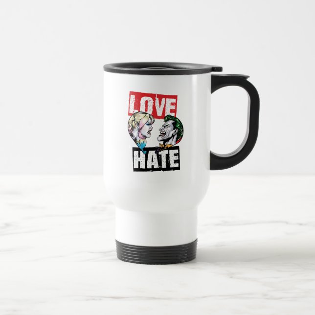 Mug De Voyage Batman | Harley Quinn et Joker Love/Hate (Droite)