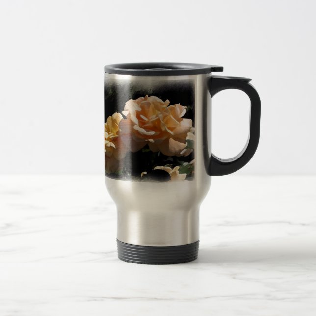 Mug De Voyage Beaux roses jaunes (Droit)