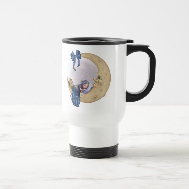 Mug De Voyage Bébé Elf de lune (Droite)