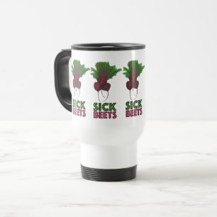 Mug De Voyage Beets Malades (Beats) Beet Rouge Végétarien Musiqu