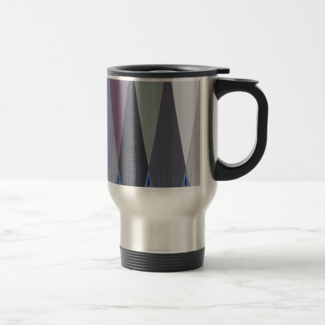 Mug De Voyage Belle impression Extraordinaire Chevron Design Art (Droit)