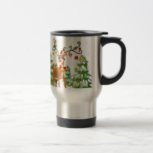 Mug De Voyage Belle renne dans la neige