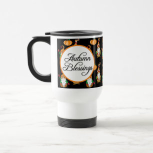 Mug De Voyage Bénédiction Automne Chute Gnomes Thématiques