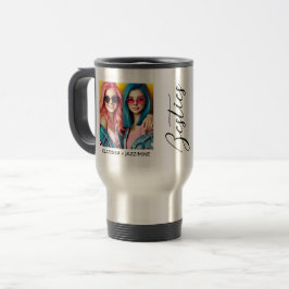 Mug De Voyage Bestie moderne noir Script 2 photo