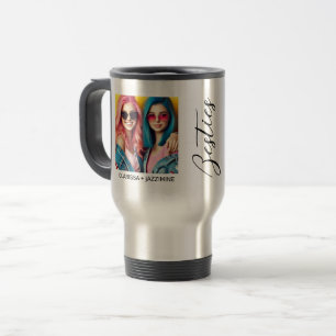 Mug De Voyage Bestie moderne noir Script 2 photo
