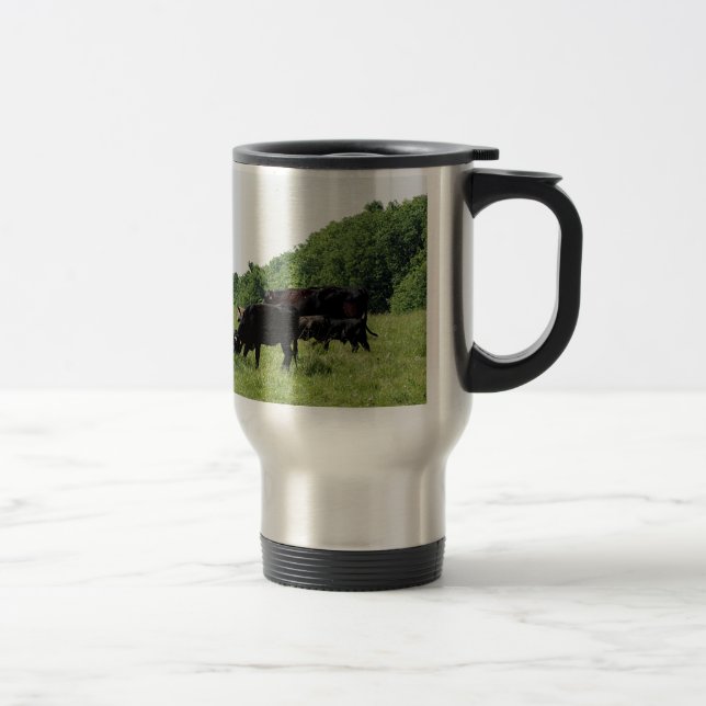 Mug De Voyage Bétail Angus noir (Droit)