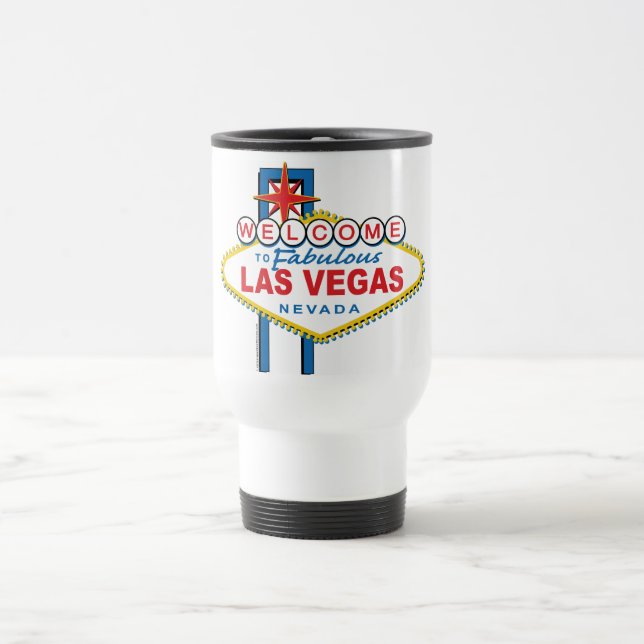 Mug De Voyage Bienvenue à Fabulous Las Vegas (Centre)