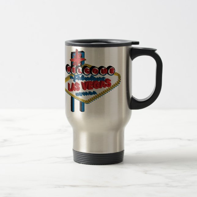 Mug De Voyage Bienvenue à Fabulous Las Vegas (Droit)
