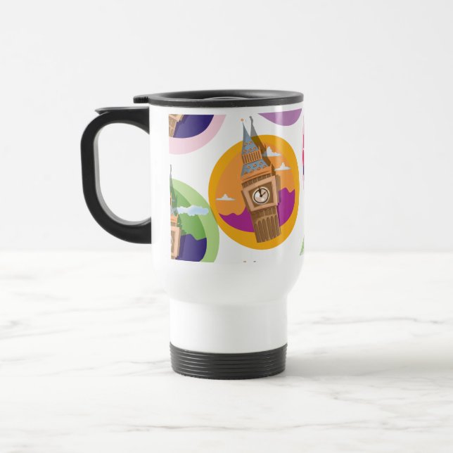 Mug De Voyage Big Ben Horlock Tower Westminster (Gauche)