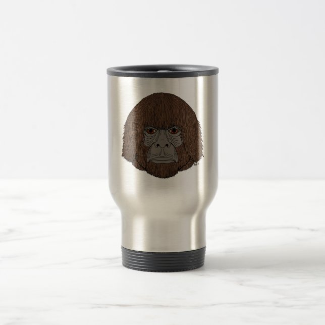 Mug De Voyage Bigfoot Portrait 2 (Comme l'Homme) (Centre)