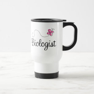 Mug De Voyage Biologiste mignon rose