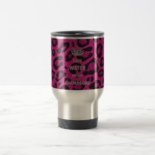 Mug De Voyage Blanc chic de champagne de boissons de l'eau