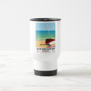 Mug De Voyage Bleu Ancre Bay Somerset affiche de voyage