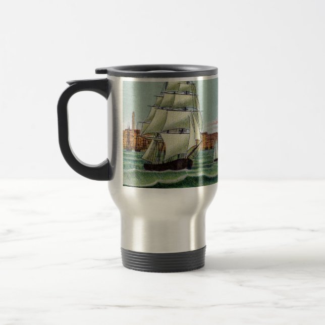 Mug De Voyage Bloquer la boue de voyage de l'île (Gauche)