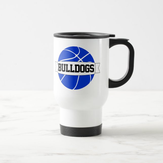 Mug De Voyage Blue Basket Coach Personnalisé Nom de l'équipe Spo (Droite)