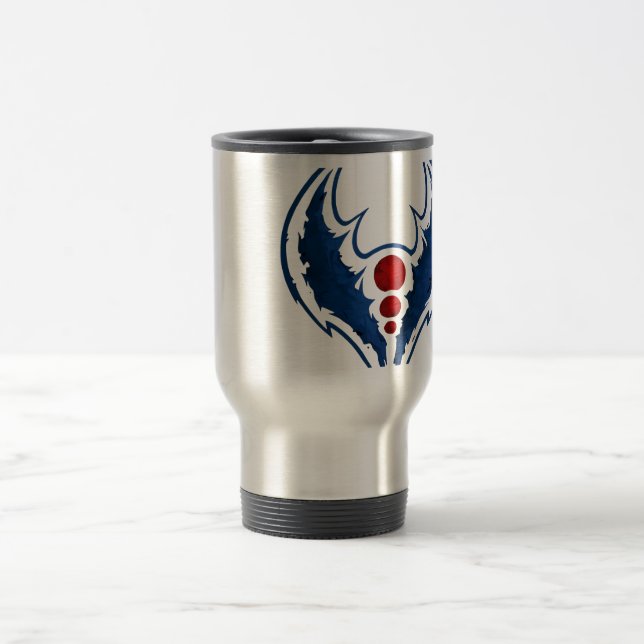 Mug De Voyage blue shadow crest (Centre)