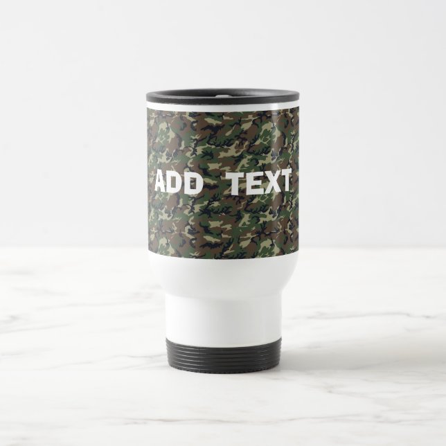 Mug De Voyage Bois de Camouflage (Centre)