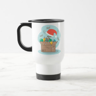 Mug De Voyage Boite artisanale avec décoration de Noël et chapea