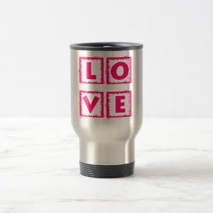 Mug De Voyage Boîte d'amour rose