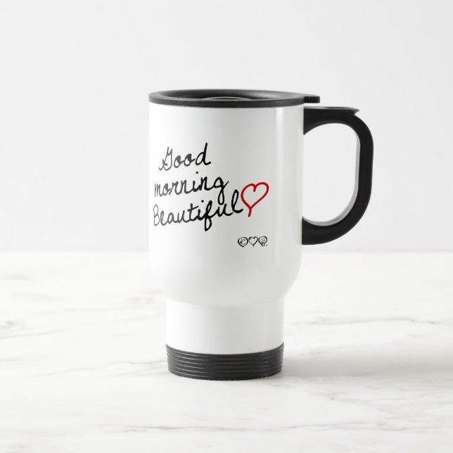Mug De Voyage Bonjour beau ! (Droite)
