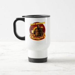 Mug De Voyage Bonjour Soleil Bigfoot Café Humour Art