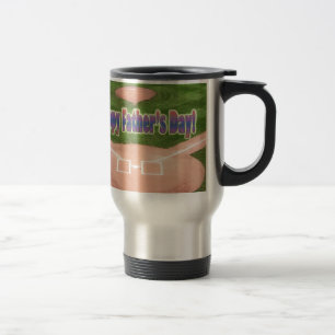 Mug De Voyage Bonne Fête des pères de baseball