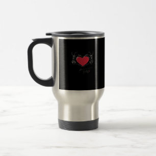 Mug De Voyage Bonne Journée ! Squelette Mains Avec Coeur Classiq