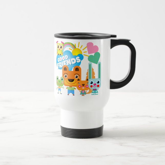 Mug De Voyage Bons amis d'animaux (Droite)