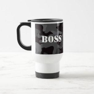 Mug De Voyage Boss Black Camo Boisson Voyage Café Mug