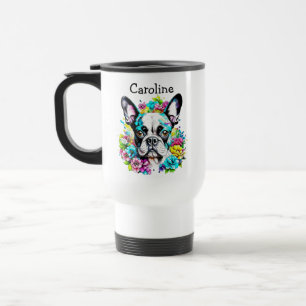 Mug De Voyage Boston Terrier Maman personnalisée