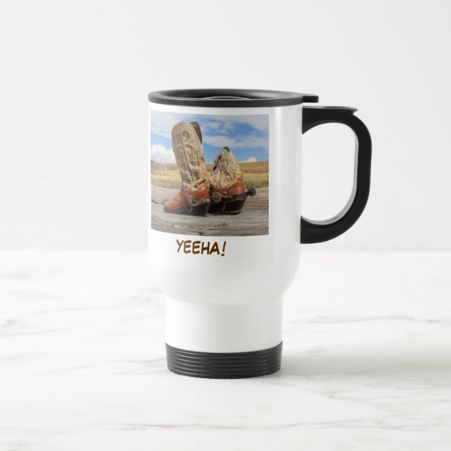 Mug De Voyage Botte occidentale de Yeeha (Droite)