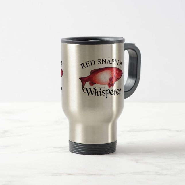 Mug De Voyage Bouchon de bateau léger Whisperer Red Snapper (Devant droit)