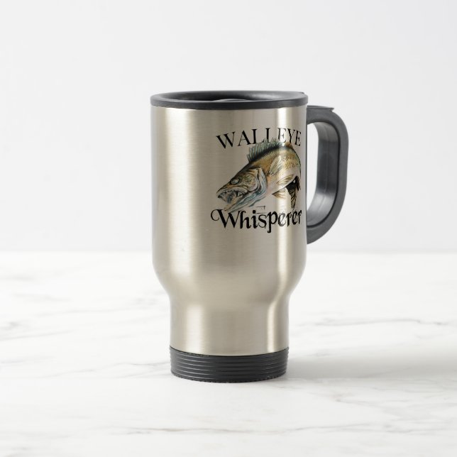 Mug De Voyage Bouchon de bateau Walleye Whisperer (Devant droit)