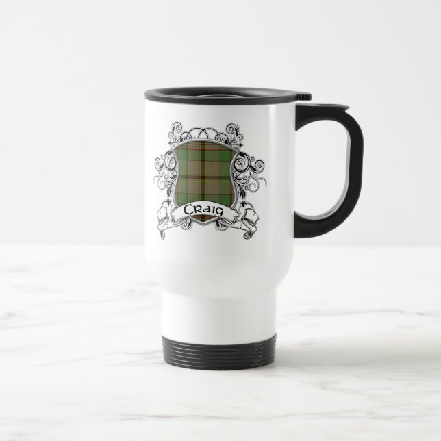Mug De Voyage Bouclier de tartan de Craig (Droite)