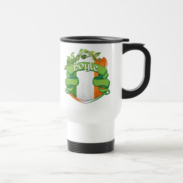 Mug De Voyage Bouclier irlandais Boyle (Droite)
