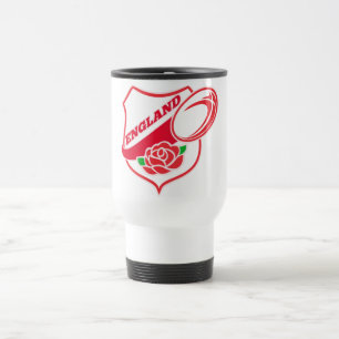 Mug De Voyage Bouclier rose de boule de l'anglais de