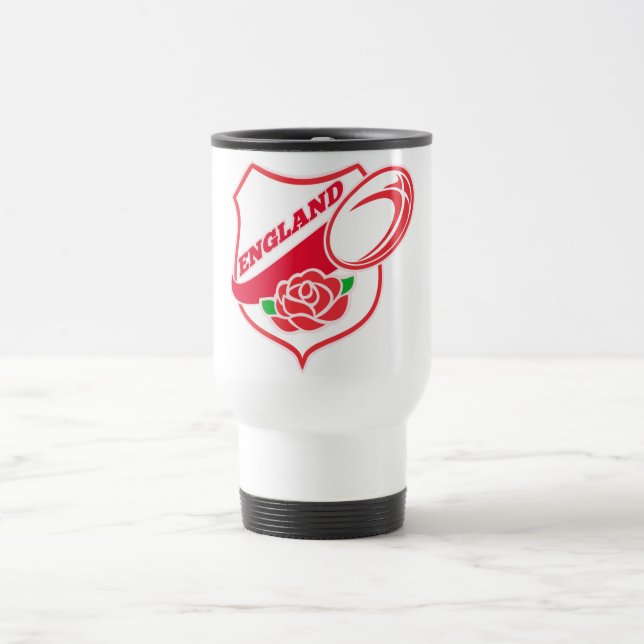 Mug De Voyage Bouclier rose de boule de l'anglais de (Centre)