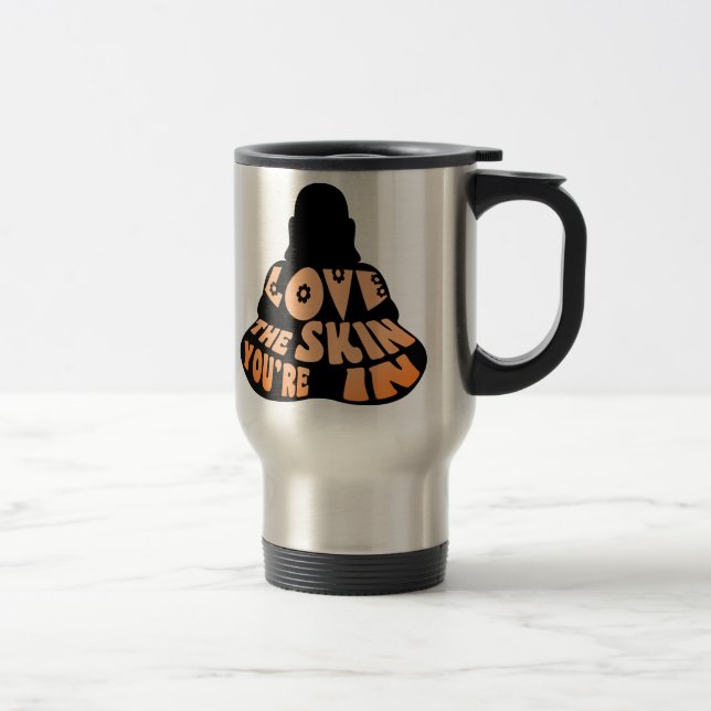 Mug De Voyage Bouddha Love Orange (Droit)