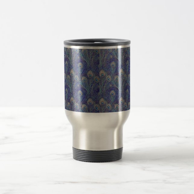 Mug De Voyage Boue de voyage en plume de paon (Centre)