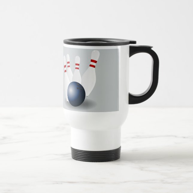 Mug De Voyage Boule de bowling et broches Animées (Droite)