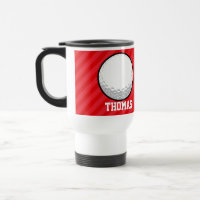 Boule de golf; Grandes rayures rouges