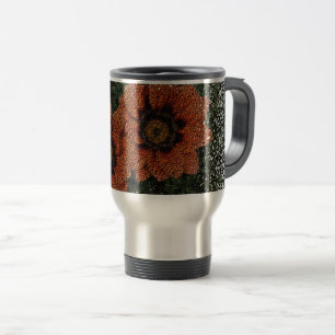 Mug De Voyage Boules de marguerite orange Boule thermique